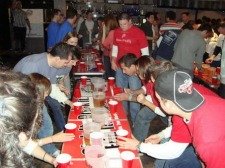 fun in college playing flip-cup